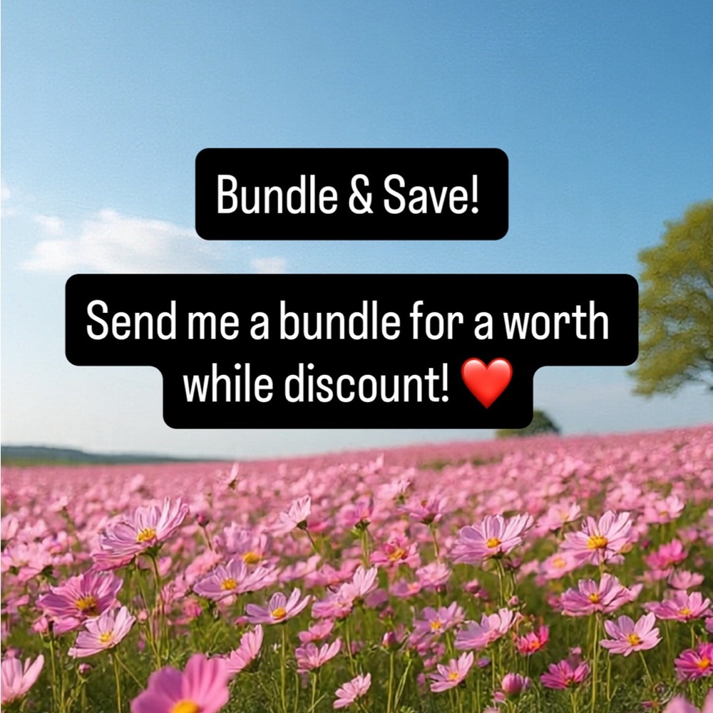 Make a bundle from 2 or more items i’ll send you a great offer!